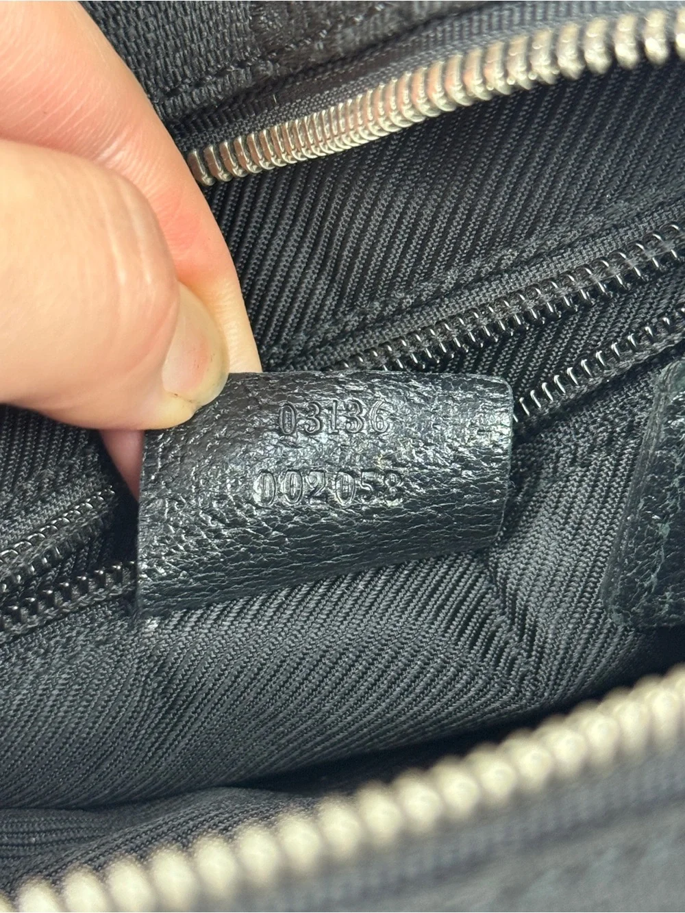 Gucci Black Monogram Messenger Bag with Adjustable Strap